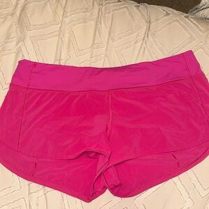 Lululemon Shorts Pink Speed Up 2.5 Size 12